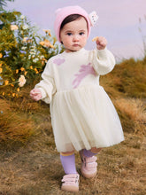 Mini Bala Girls' Cotton Sweet Puff Sleeve Dress